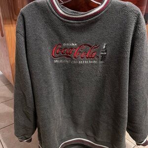 Coca Cola Charcoal Crewneck Sweater Official Licensed Product